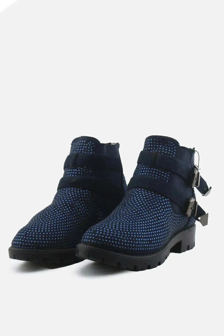 European Brand Zipper Buckle Straps Chelsea Ankle Boots | Suede - sundaybazar