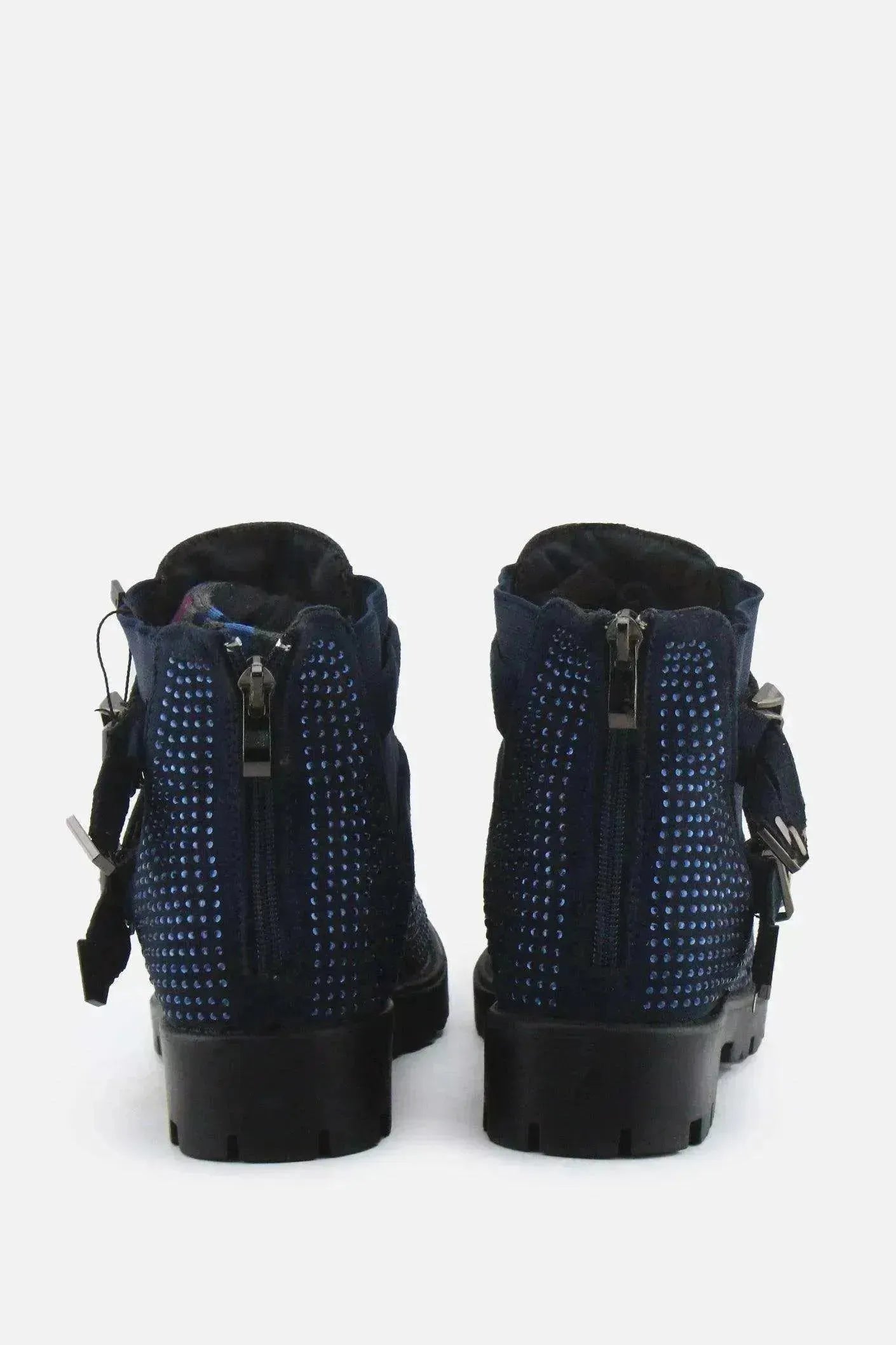 European Brand Zipper Buckle Straps Chelsea Ankle Boots | Suede - sundaybazar
