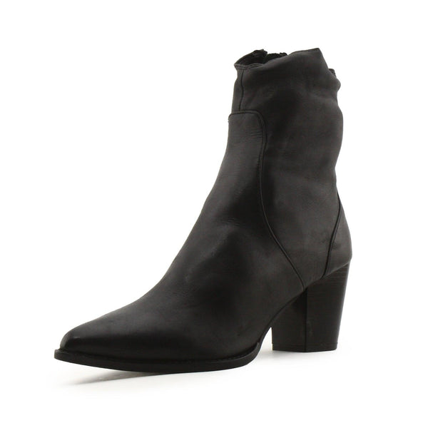 Zara Zipper Block Heels Ankle Boots | 100% Authentic Leather