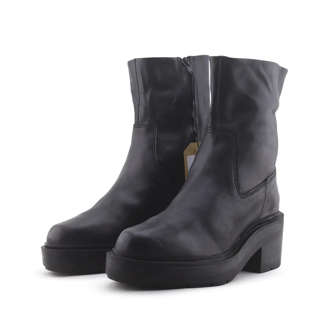 Zara Zipper Ankle Boot | 100% Authentic Leather
