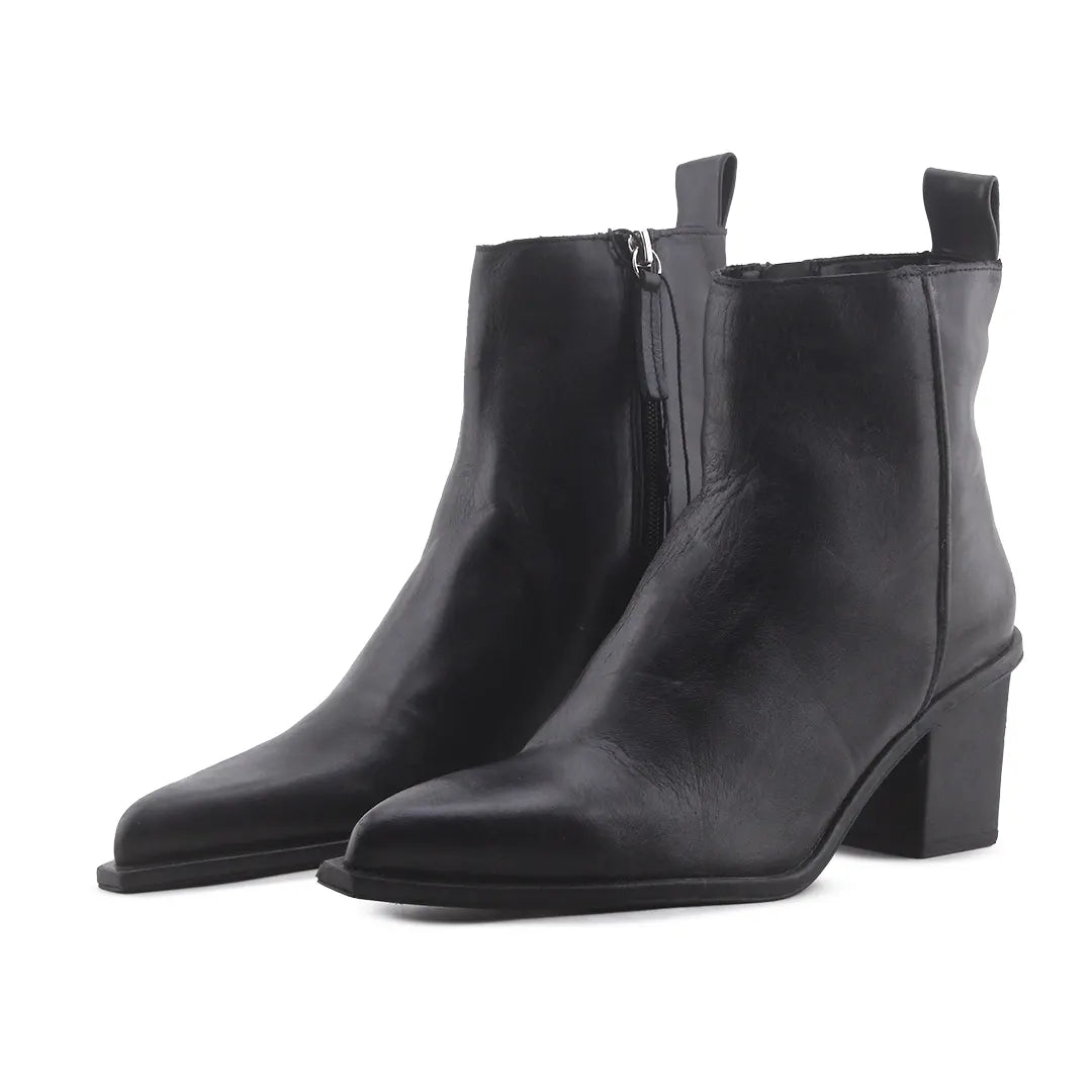 Zara Zipper Ankle Boot | 100% Authentic Leather