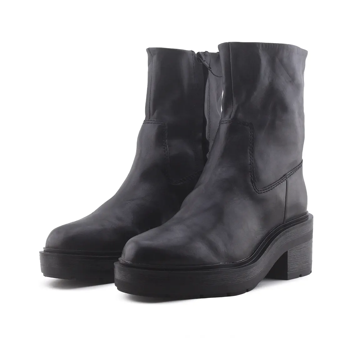 Zara Zipper Ankle Boot | 100% Authentic Leather