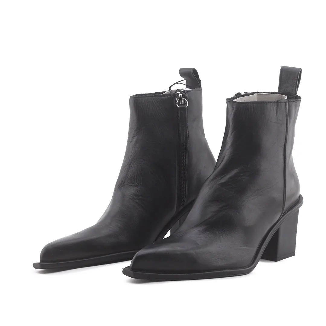 Zara Zipper Ankle Boot | 100% Authentic Leather