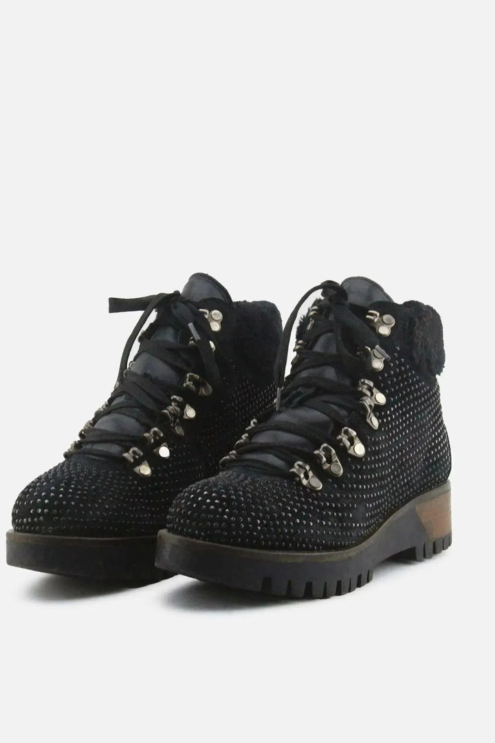 Women Only Laces Chelsea Ankle Boots | Textile - sundaybazar