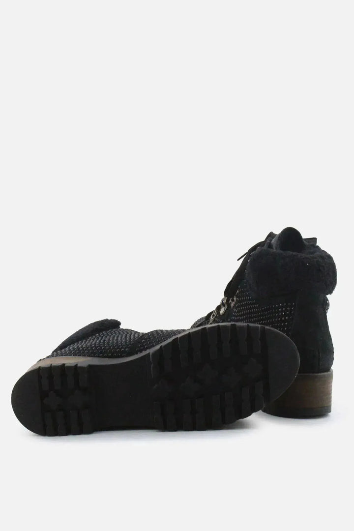 Women Only Laces Chelsea Ankle Boots | Textile - sundaybazar
