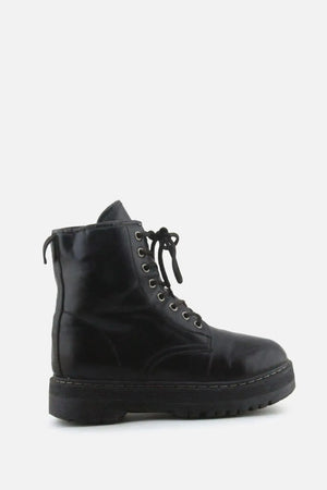 European Brand Zipper Laces Combat Ankle Boots | 100% Authentic Leather - sundaybazar