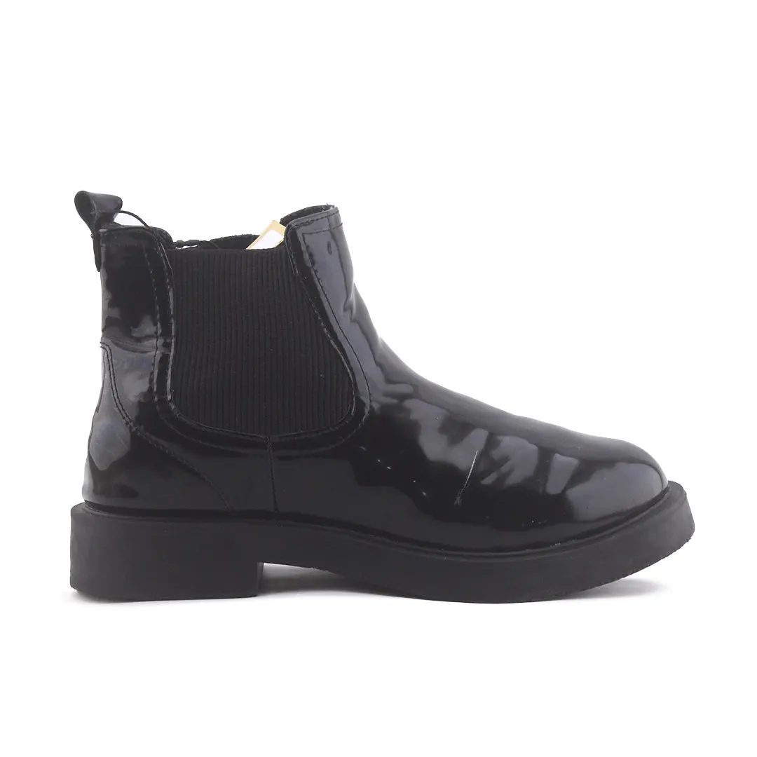 Zara Zipper Stretchable Ankle Boo | 100% Authentic Leather