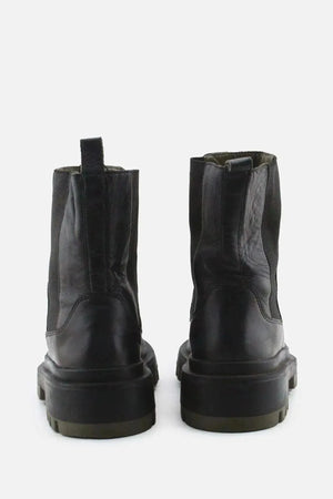 Zara Stretchable Combat Ankle Boots | 100% Authentic Leather - sundaybazar