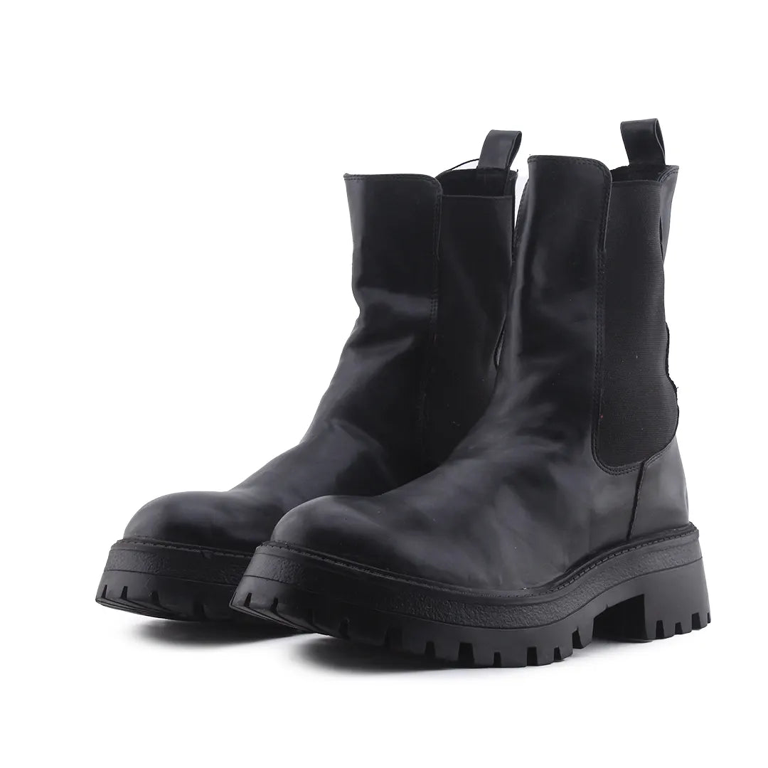 Pull & Bear Stretchable Ankle Boot | 100% Authentic Leather