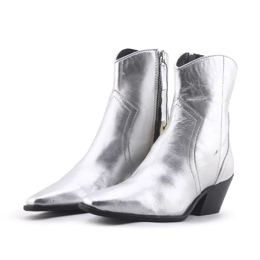 Zara Zipper Ankle Boot | 100% Authentic Leather