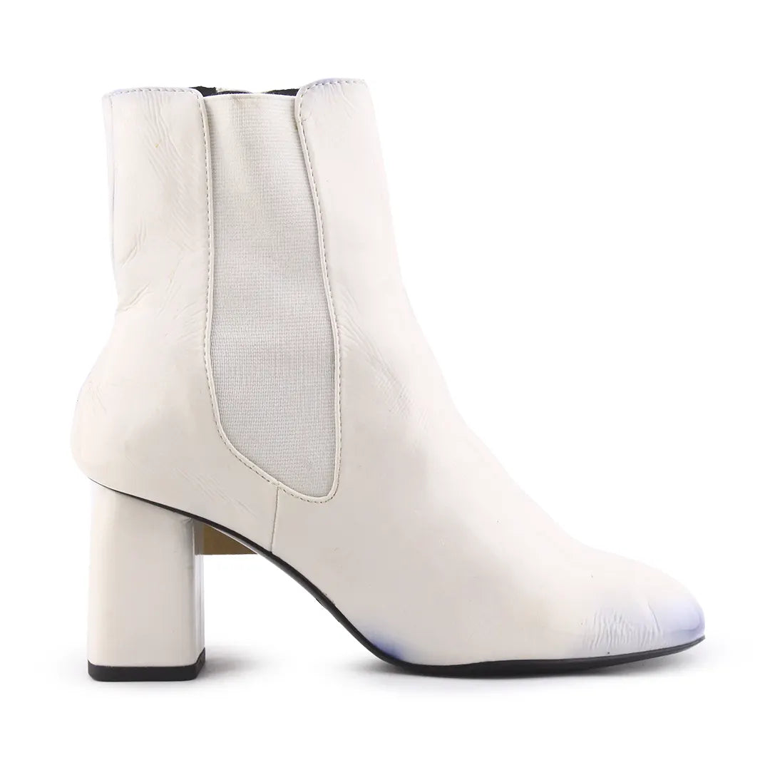 Zara Zipper Stretchable Ankle Boot | 100% Authentic Leather
