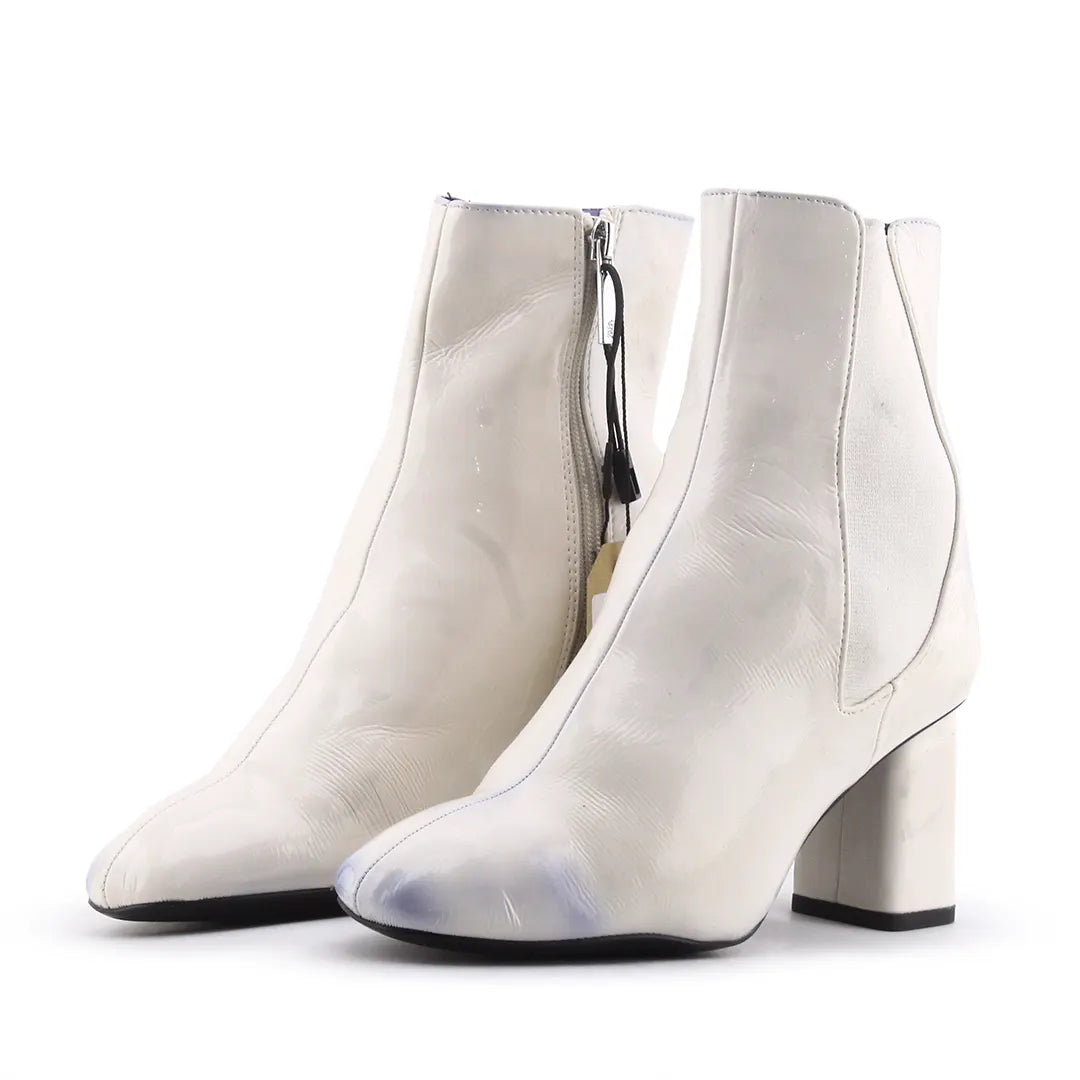 Zara Zipper Stretchable Ankle Boot | 100% Authentic Leather