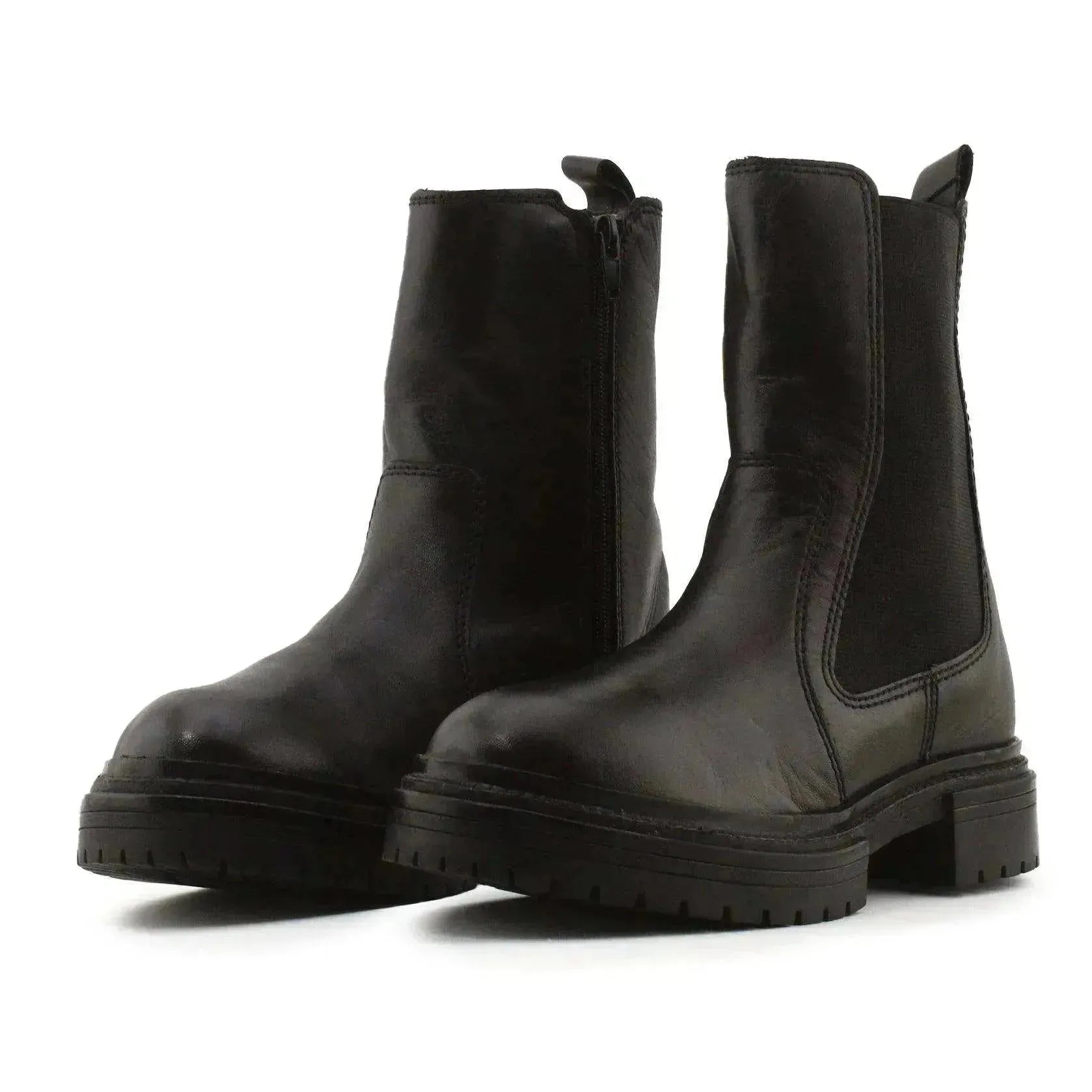 Zara Stretchable Ankle Boots | 100% Authentic Leather - sundaybazar