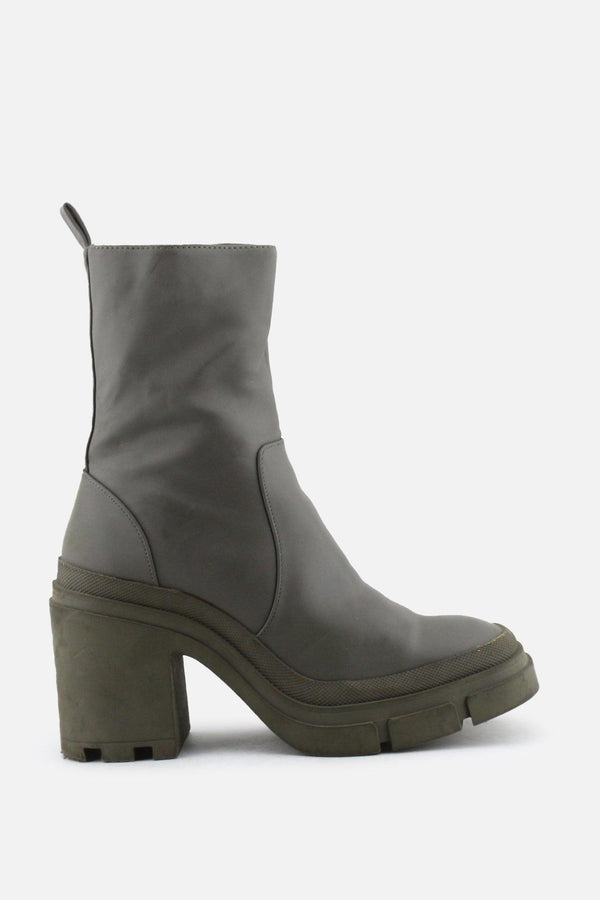 Zara Zipper Block Ankle Boots | 100% Authentic Leather