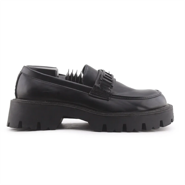 Zara Lug Sole Metal Embellished Moccasin