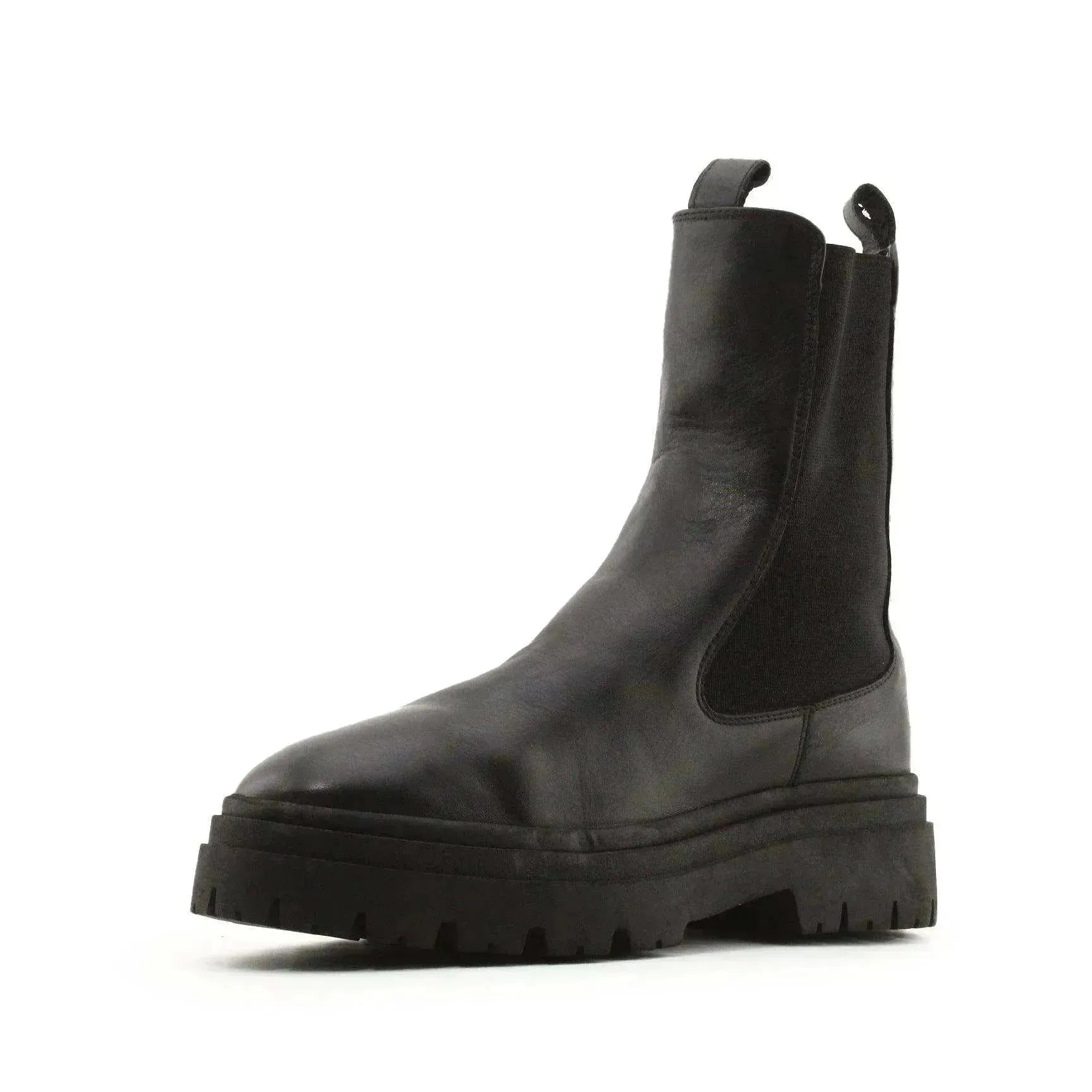 Zara Stretchable Ankle Boots | 100% Authentic Leather - sundaybazar