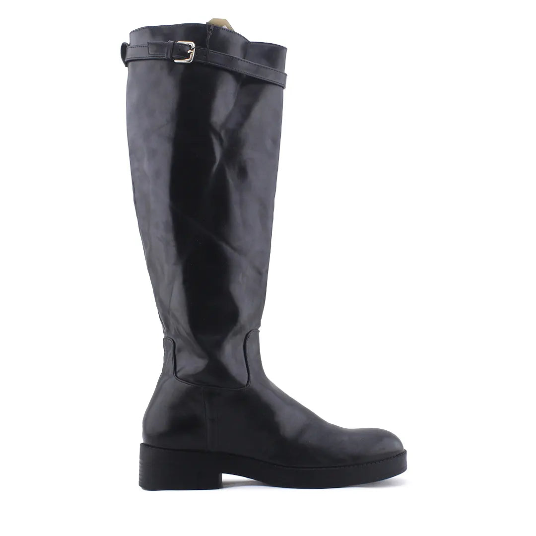 Zara Buckle Strap Knee High Boot | 100% Authentic Leather