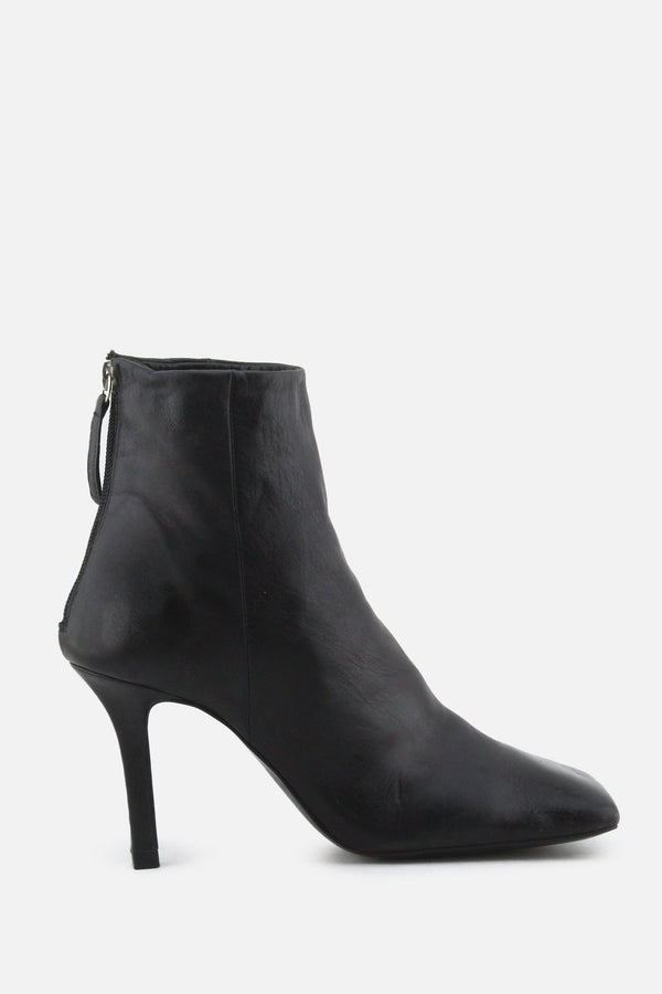 Zara Zipper Stilettos Ankle Boots | 100% Authentic Leather