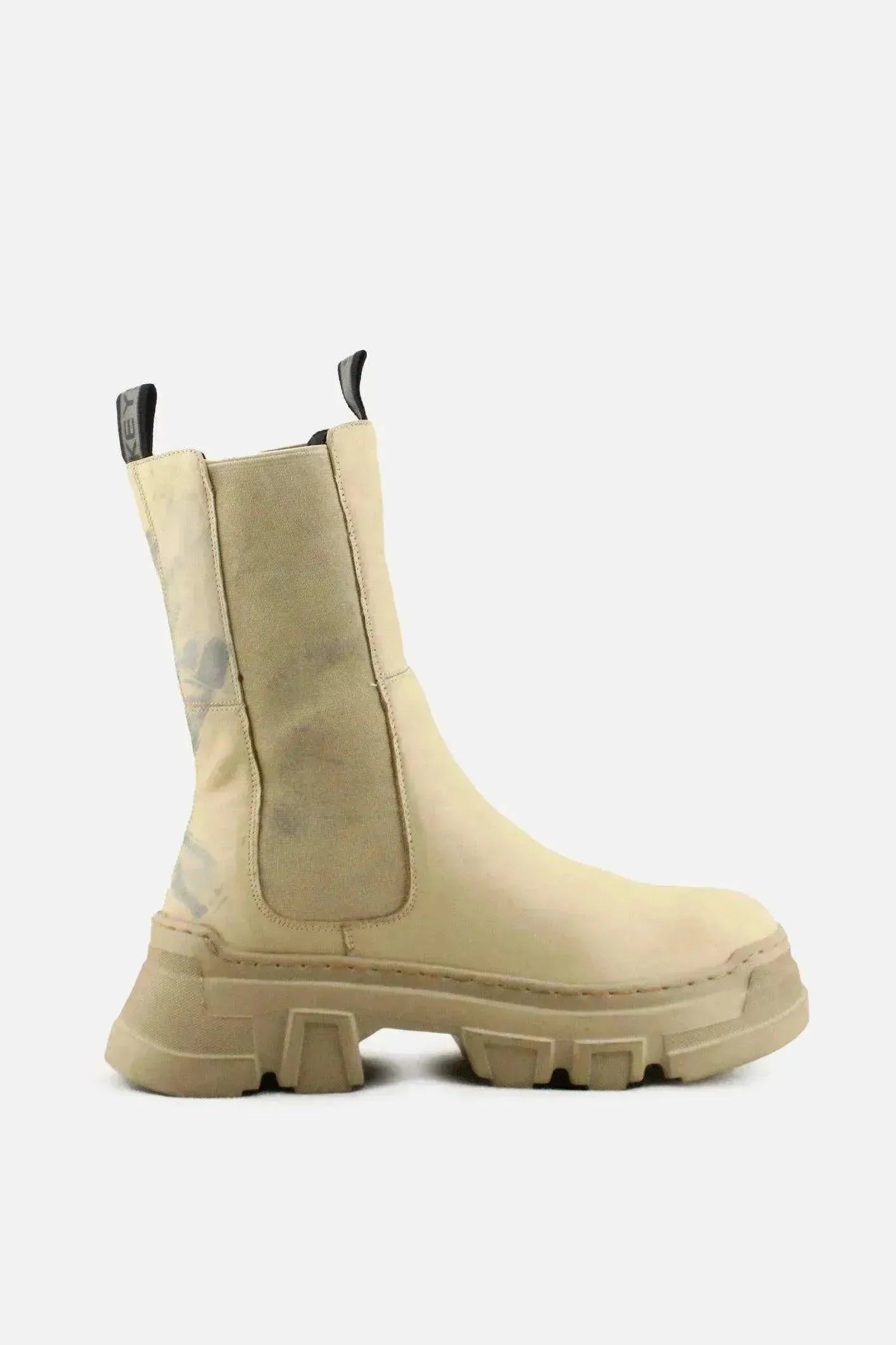 Keys Stretchable Combat Ankle Boots | 100% Authentic Leather - sundaybazar