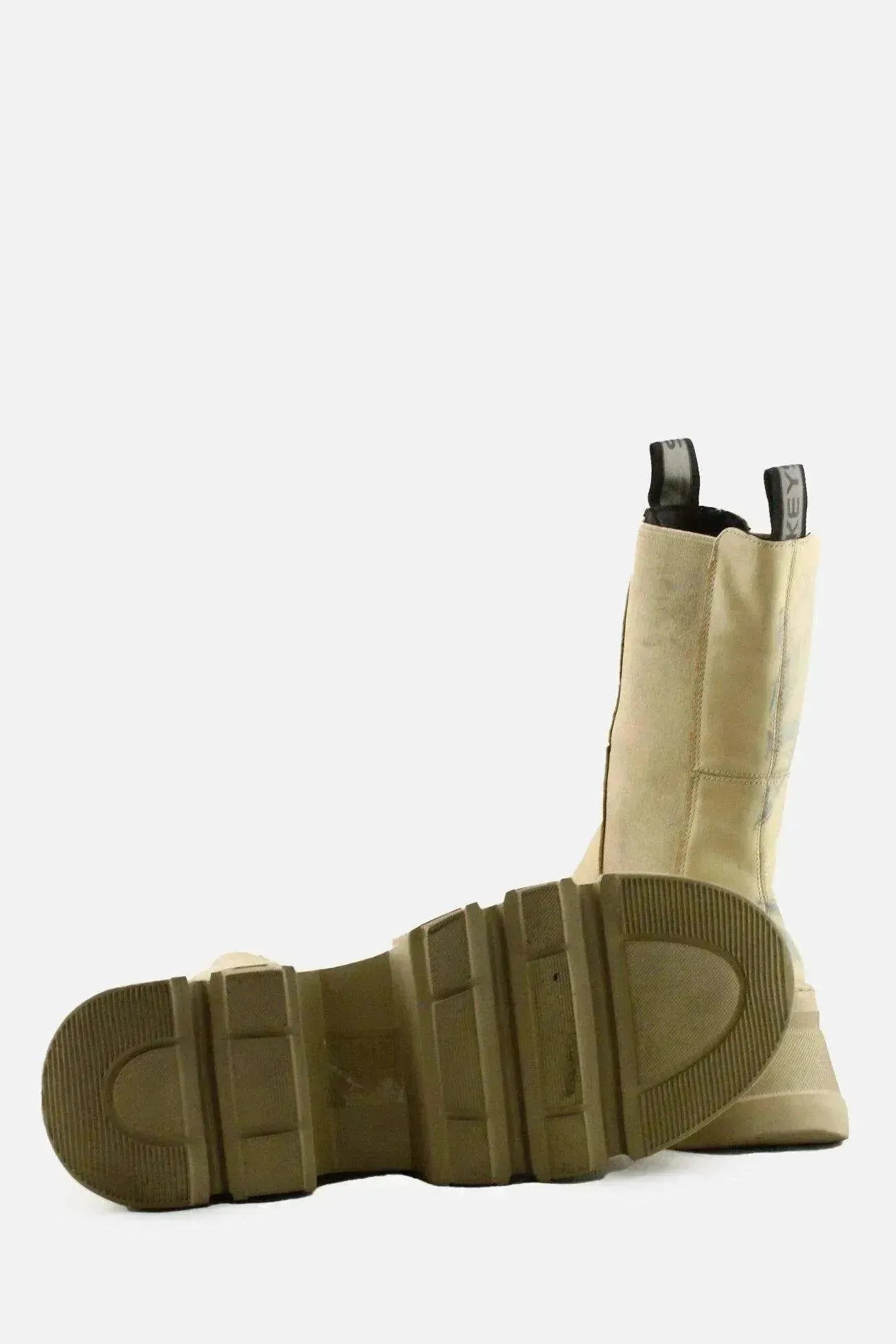 Keys Stretchable Combat Ankle Boots | 100% Authentic Leather - sundaybazar