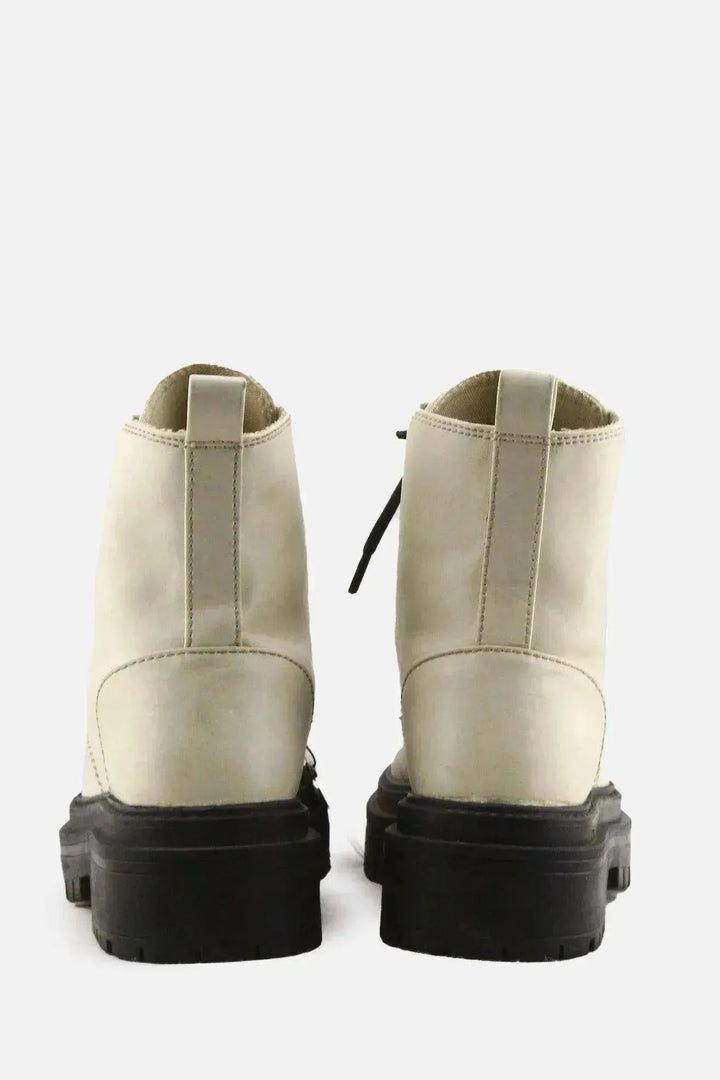 Lefties Laces Combat Boots | 100% Authentic Leather - sundaybazar