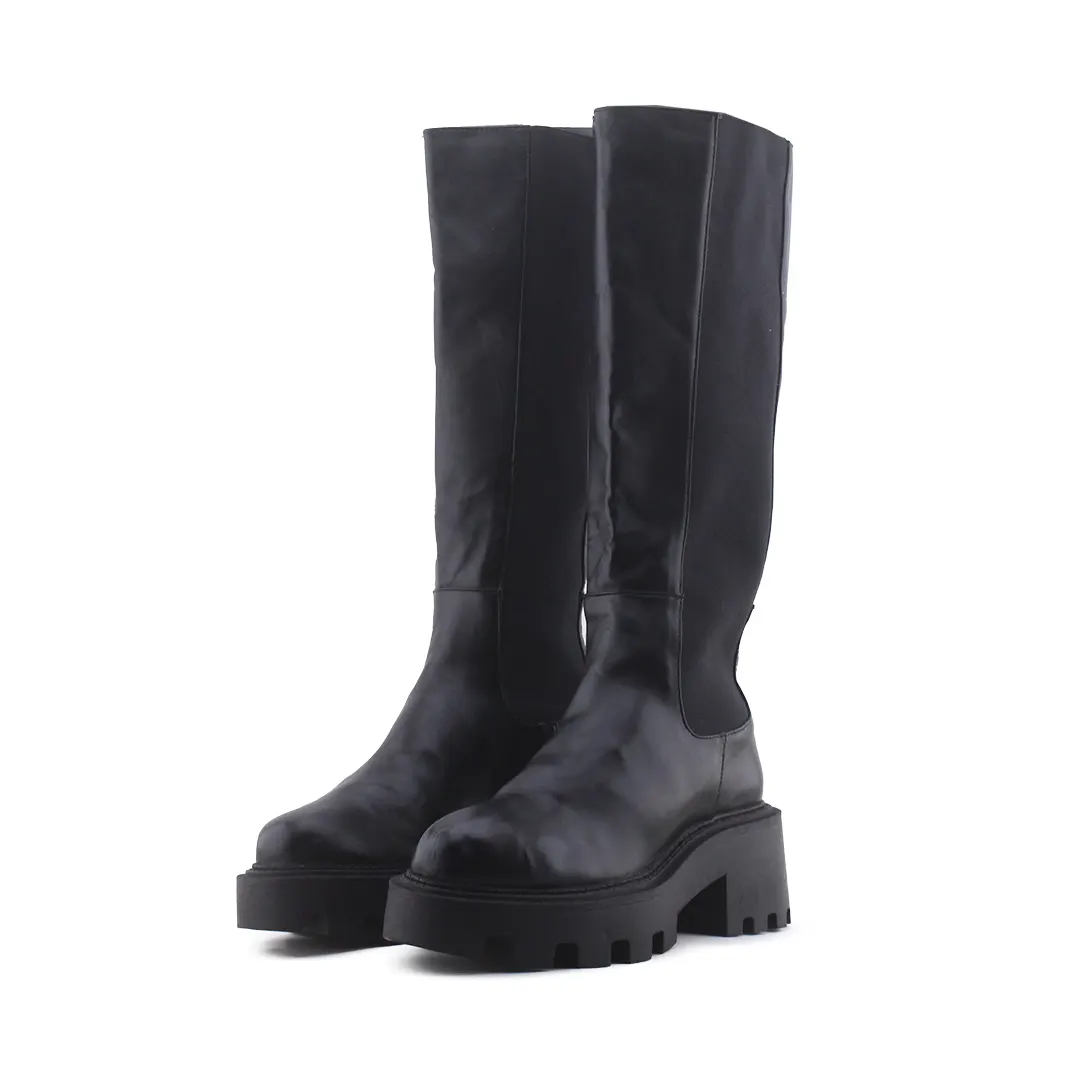 Zara Stretchable Knee High Boot | 100% Authentic Leather