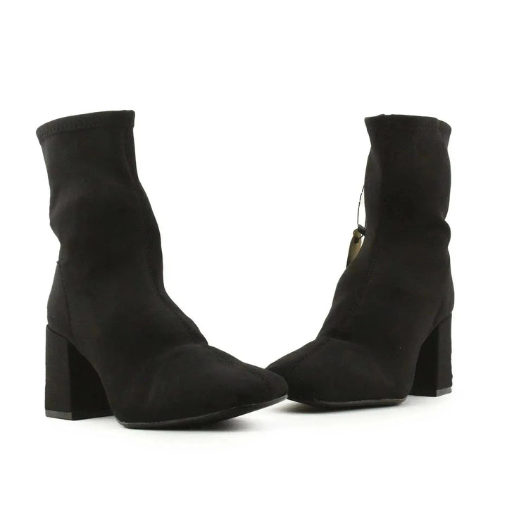 Zara Zipper Platform Boots | Textile - sundaybazar