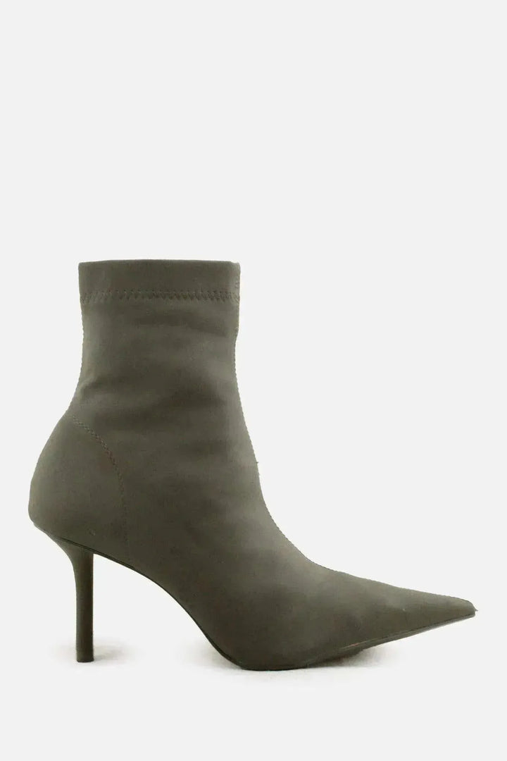 Zara Zipper Stilettos Heels Sock Boots | Textile - sundaybazar