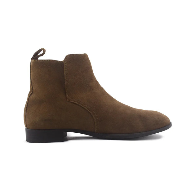 Zara Zipper Chelsea Ankle Boots (Suede)