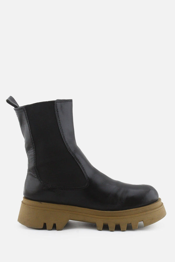 Zara Stretchable Combat Ankle Boots | 100% Authentic Leather