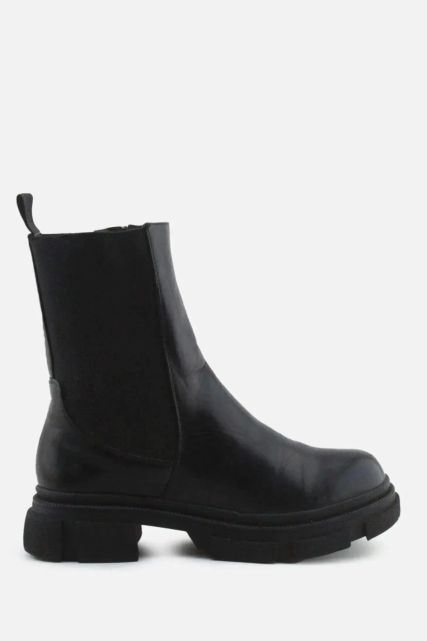 European Brand Zipper Stretchable Chelsea Ankle Boots | 100% Authentic Leather - sundaybazar