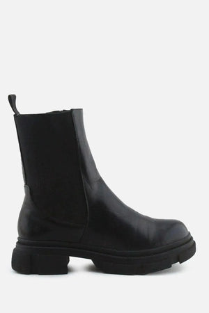 European Brand Zipper Stretchable Chelsea Ankle Boots | 100% Authentic Leather - sundaybazar