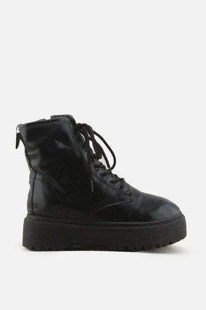 European Brand Zipper Laces Combat Boots | 100% Authentic Leather - sundaybazar