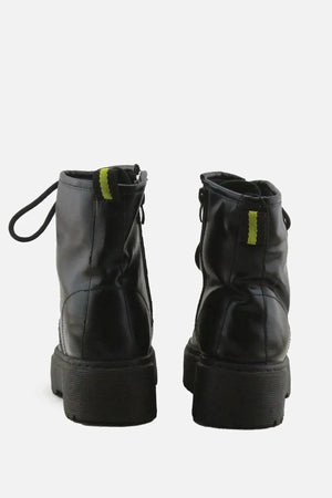 European Brand Zipper Laces Combat Boots | 100% Authentic Leather - sundaybazar