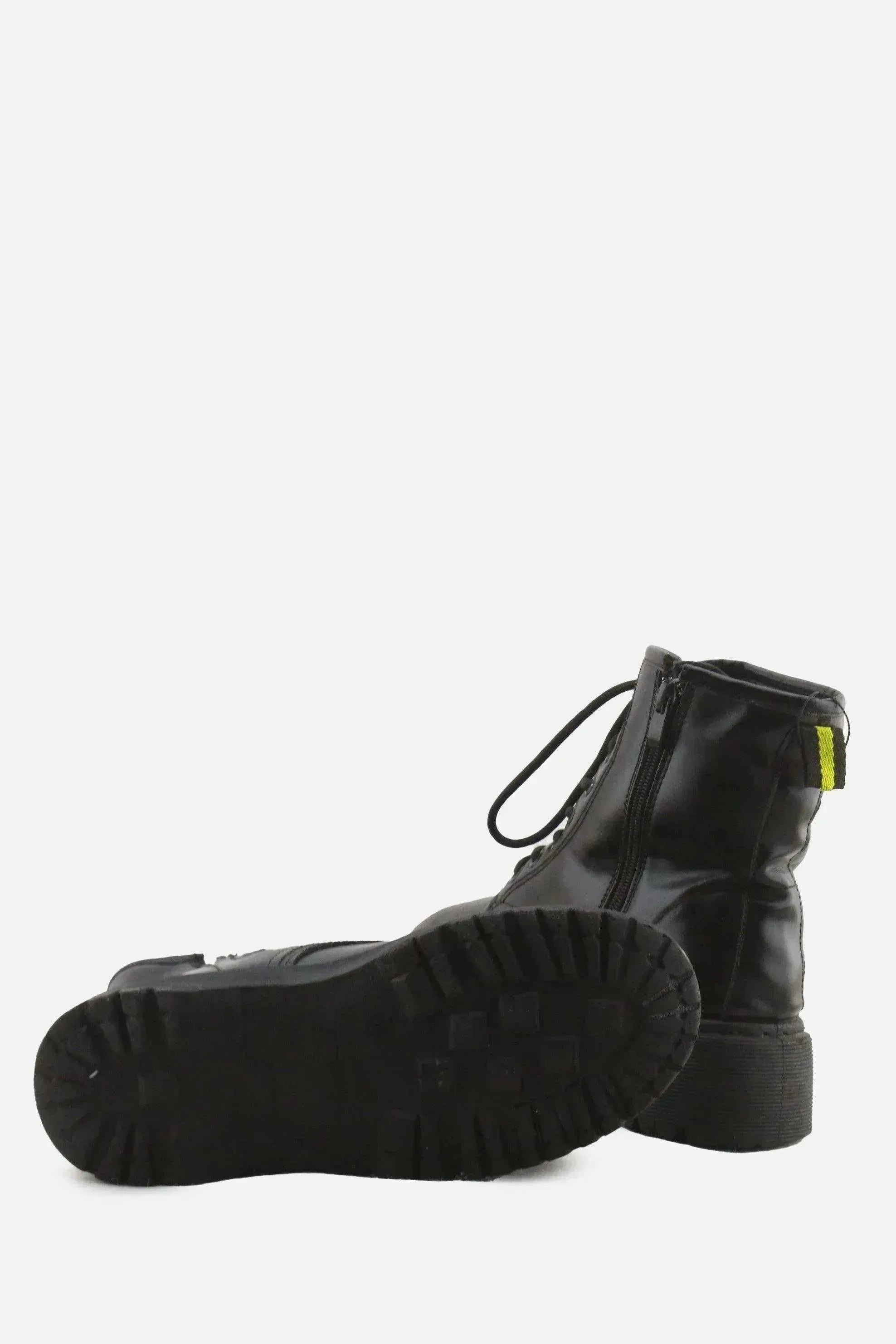European Brand Zipper Laces Combat Boots | 100% Authentic Leather - sundaybazar