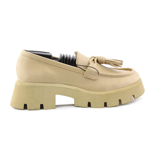 Zara Penny Strap Platform Loafers