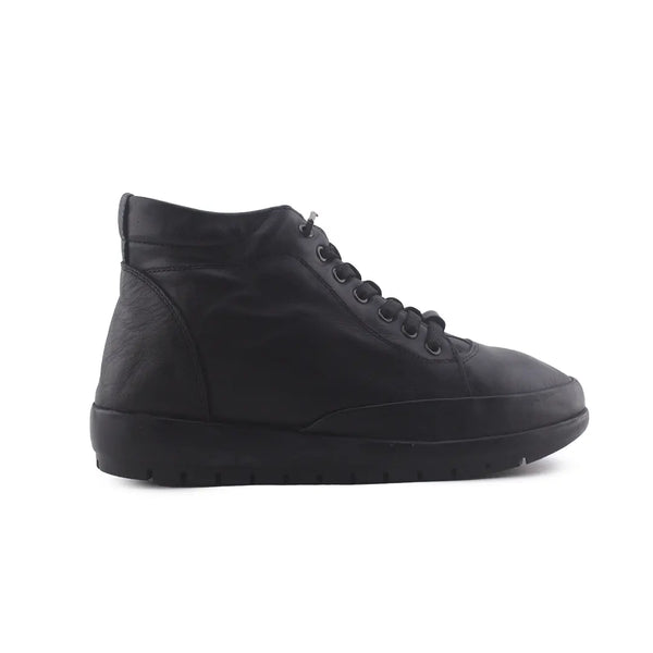 Manlisa Lace Up Zipper Chelsea Ankle Boots (100% Authentic Leather)