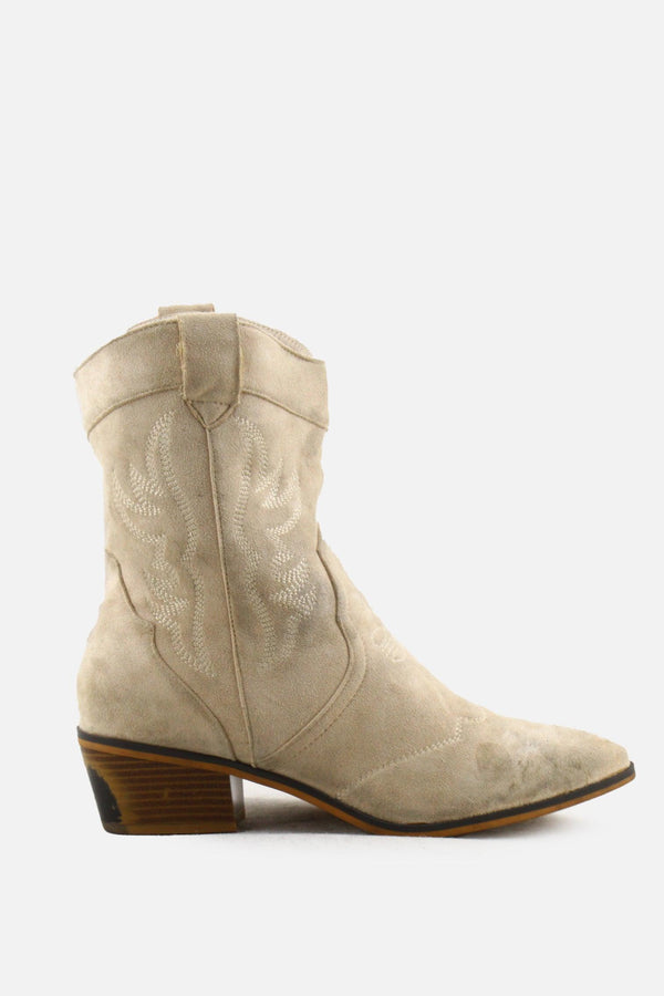 European Brand Zipper Cowboy Boots | Suede