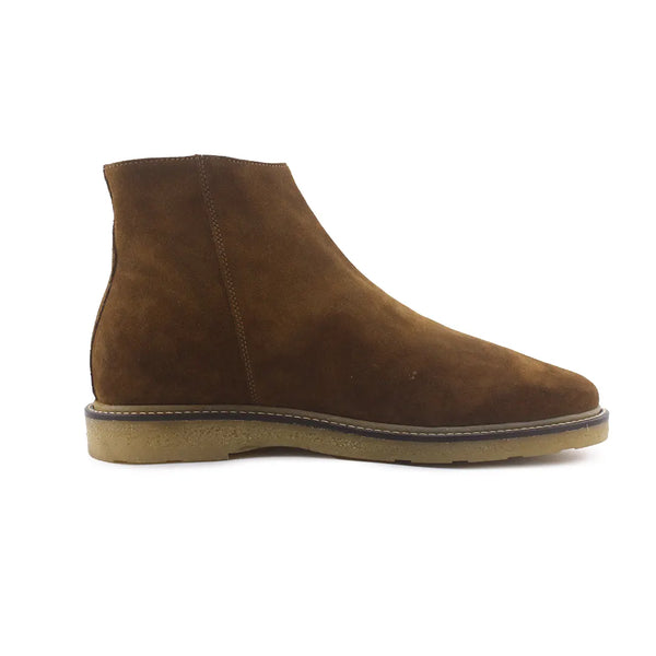 Zara Zipper Chelsea Ankle Boots (Suede)