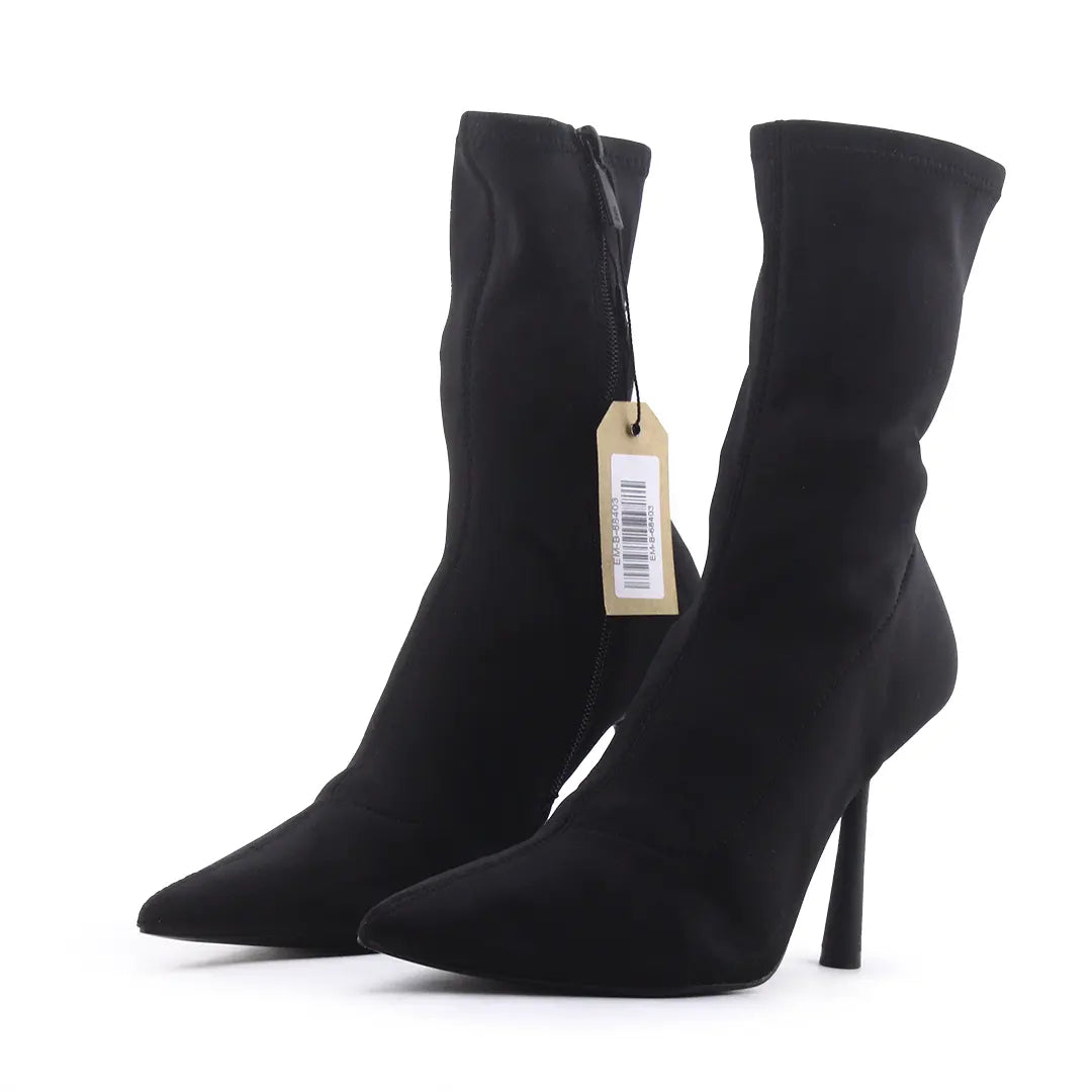 Zara Zipper Textile Ankle Boot