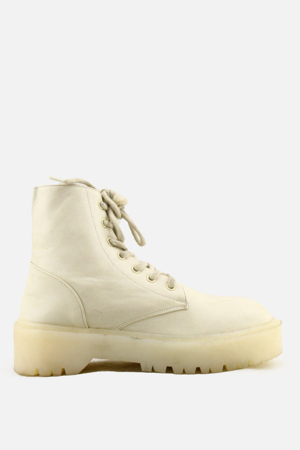 Pull & Bear Zipper Laces Combat Boots | 100% Authentic Leather