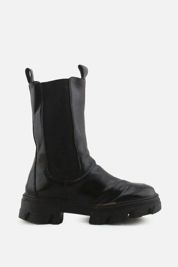 European Brand Zipper Stretchable Ankle Boots | 100% Authentic Leather - sundaybazar