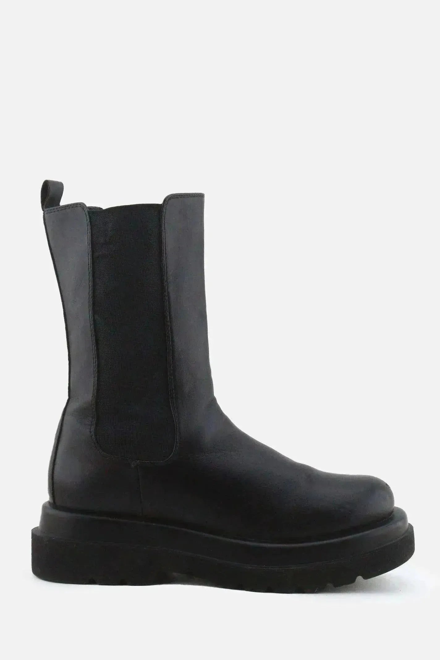 European Brand Stretchable Combat Ankle Boots | 100% Authentic Leather - sundaybazar