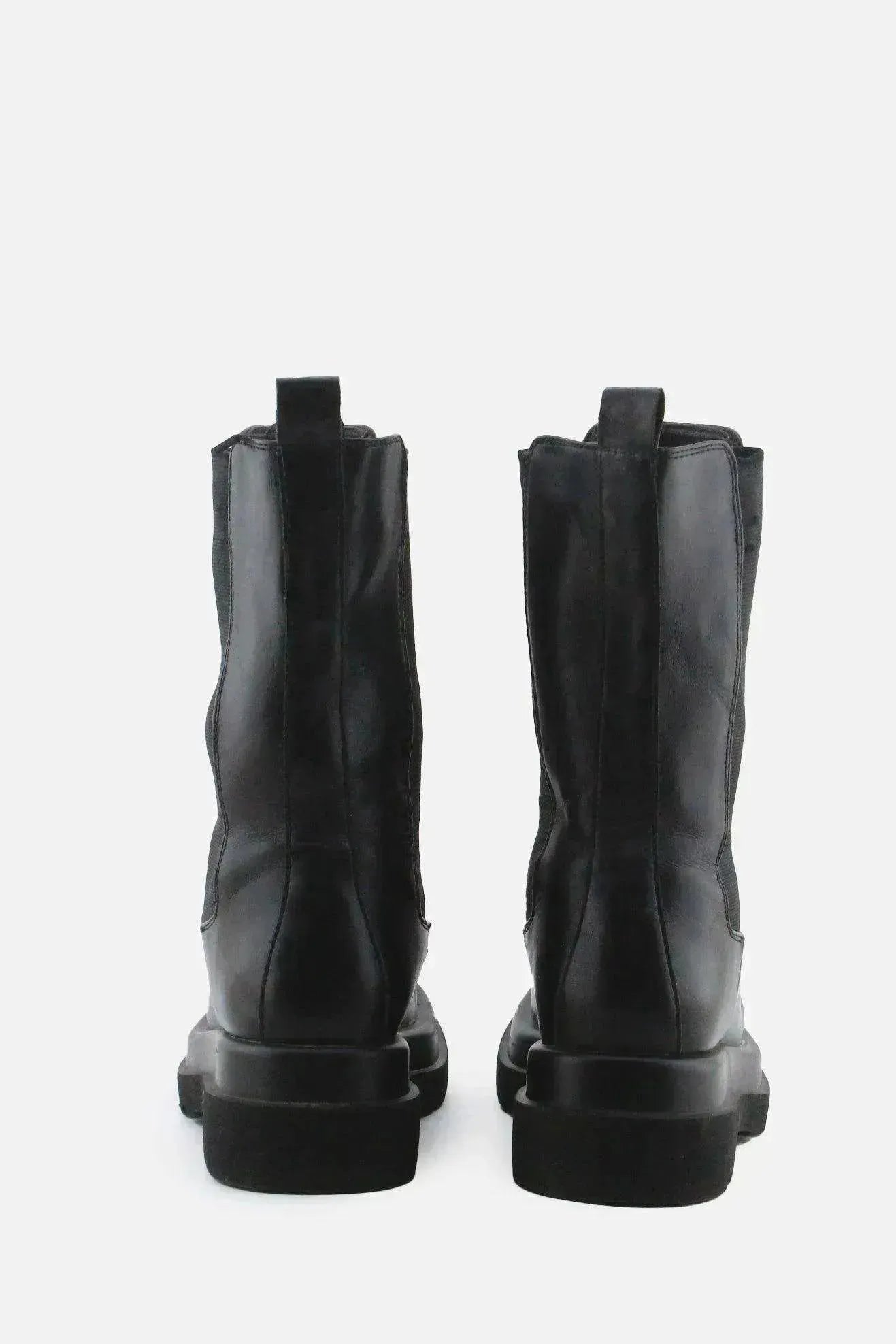 European Brand Stretchable Combat Ankle Boots | 100% Authentic Leather - sundaybazar