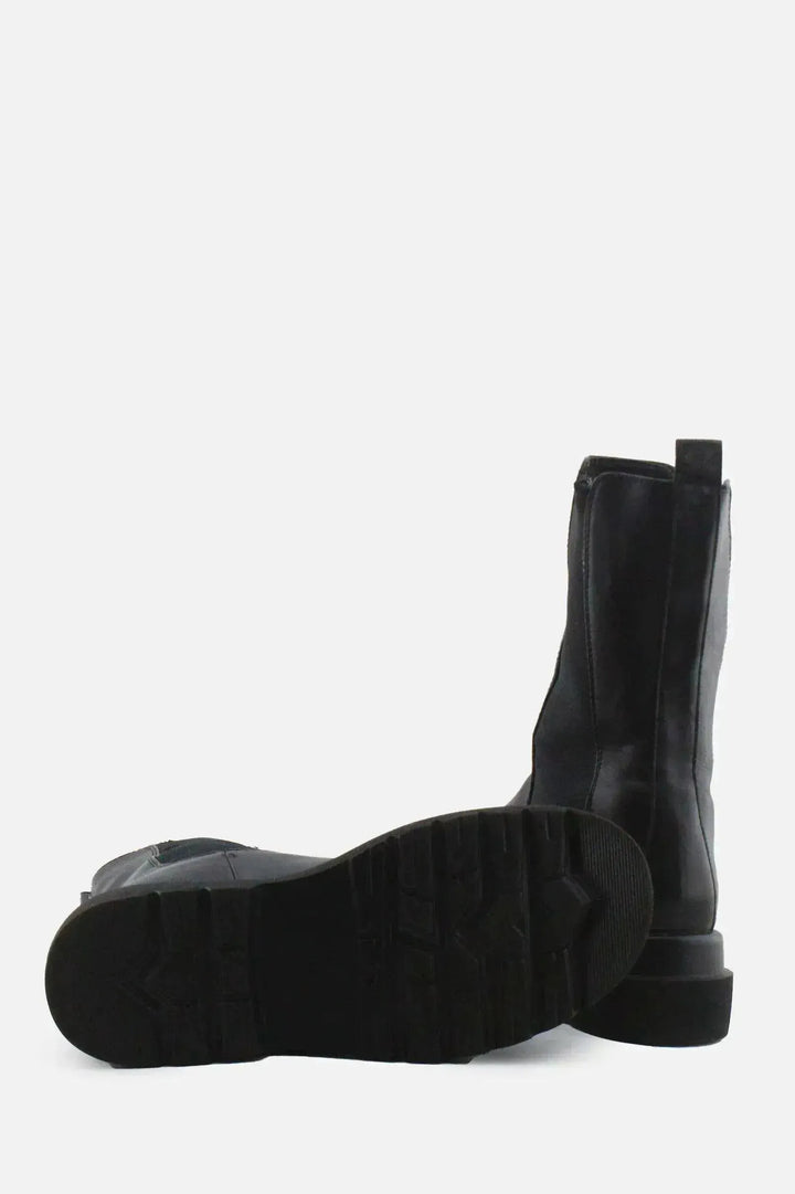 European Brand Stretchable Combat Ankle Boots | 100% Authentic Leather - sundaybazar