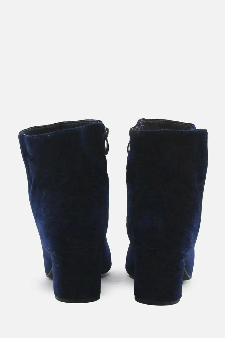 Graceland Zipper Block Ankle Boots | Suede - sundaybazar