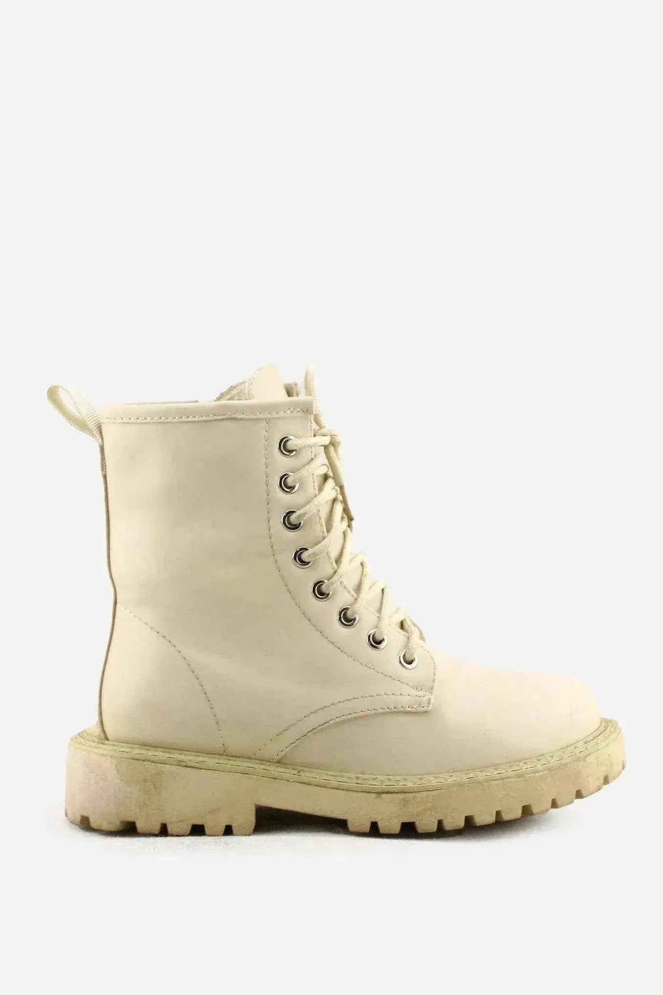 European Brand Zipper Laces Combat Boots | 100% Authentic Leather - sundaybazar