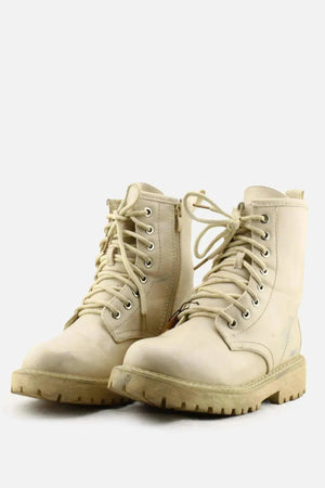 European Brand Zipper Laces Combat Boots | 100% Authentic Leather - sundaybazar