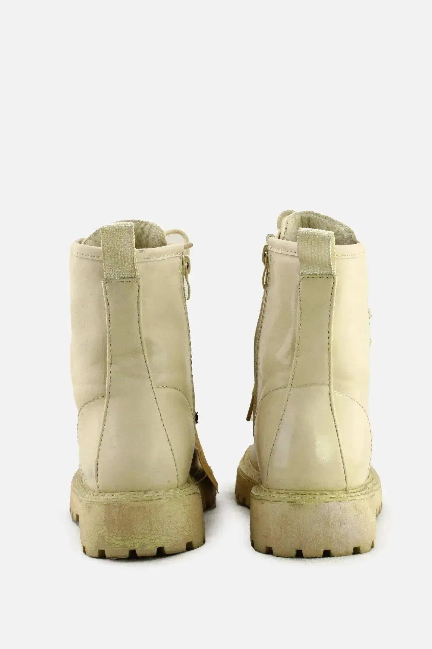 European Brand Zipper Laces Combat Boots | 100% Authentic Leather - sundaybazar