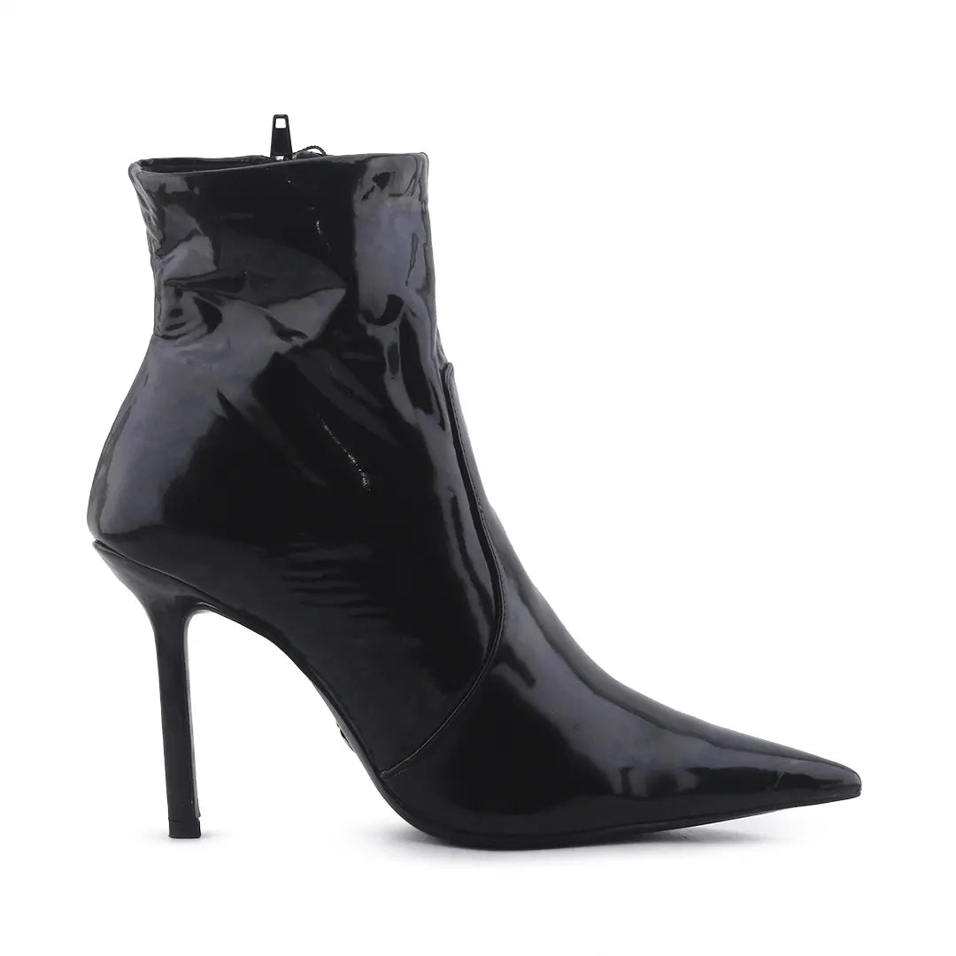 Zara Zipper Patent Ankle Boot